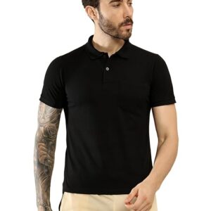 T.T. Men Slim Fit Cotton Polyster Pique Polo Half Sleeve T-Shirt